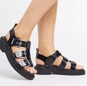ASOS chunky sandals size 9W